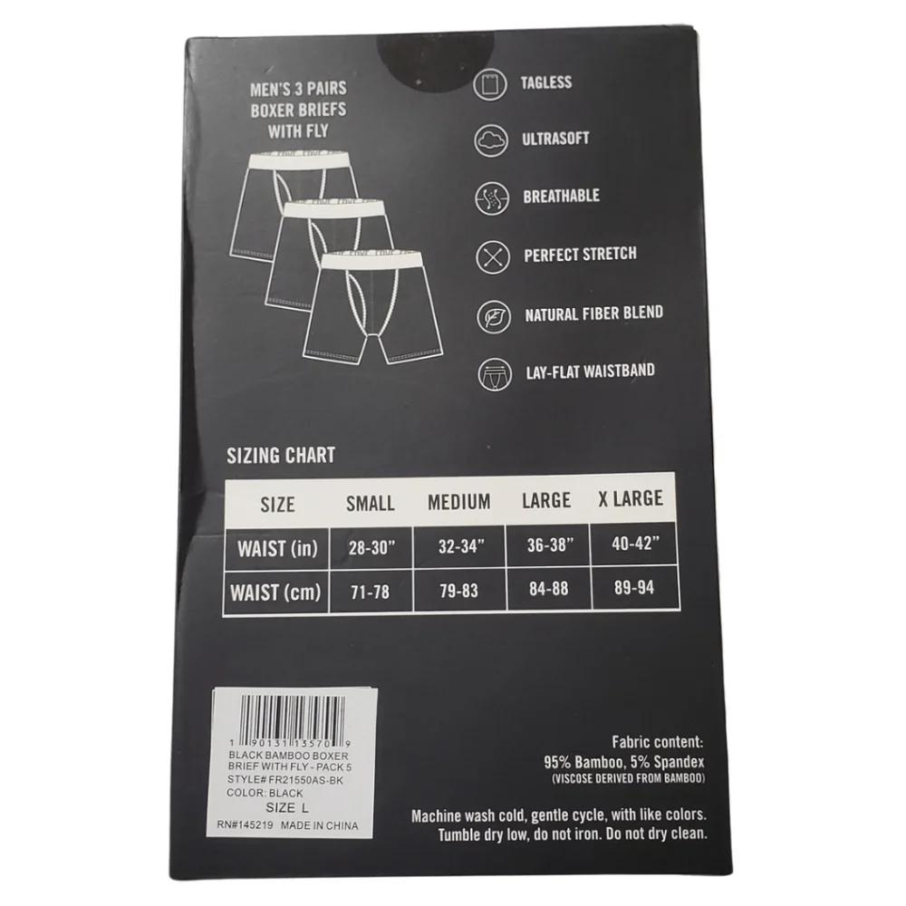 FRYE Boxer Briefs with Fly Men Bamboo Blend NWT